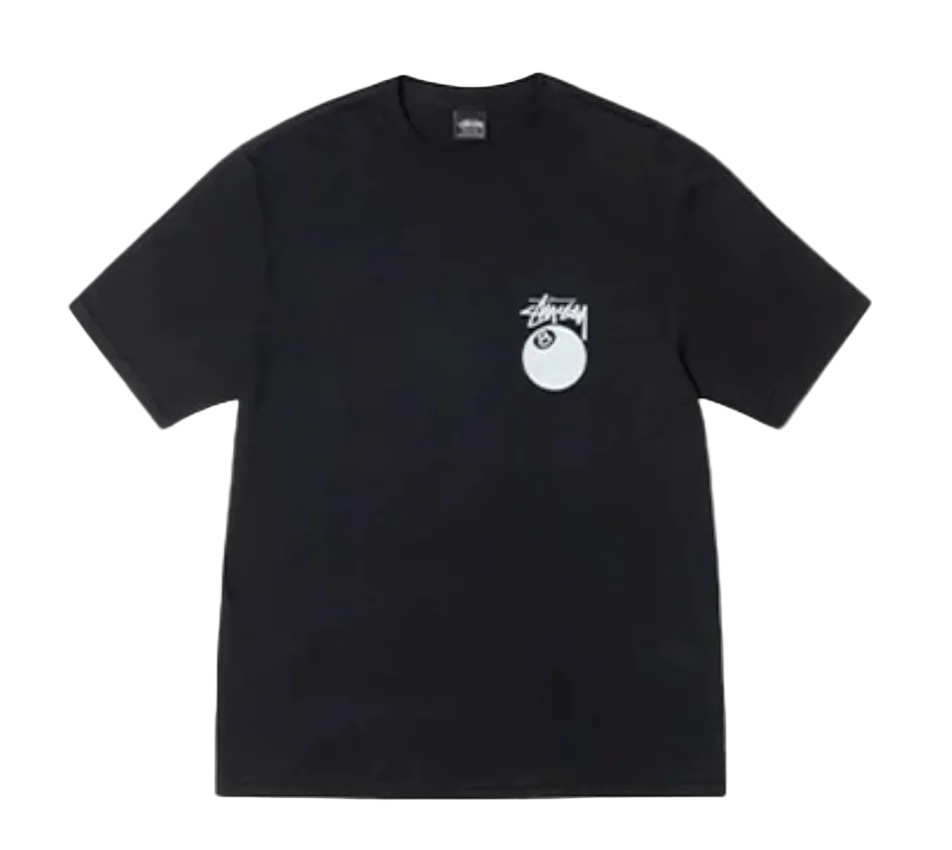 STÜSSY 8 BALL TEE BLACK