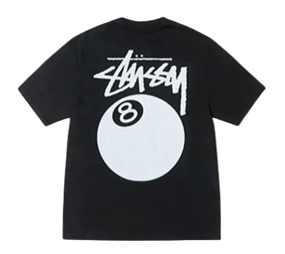 STÜSSY 8 BALL TEE BLACK