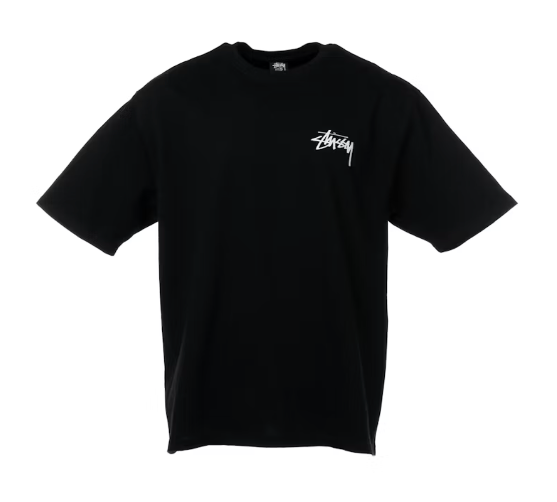 STÜSSY FUZZY DICE TEE BLACK