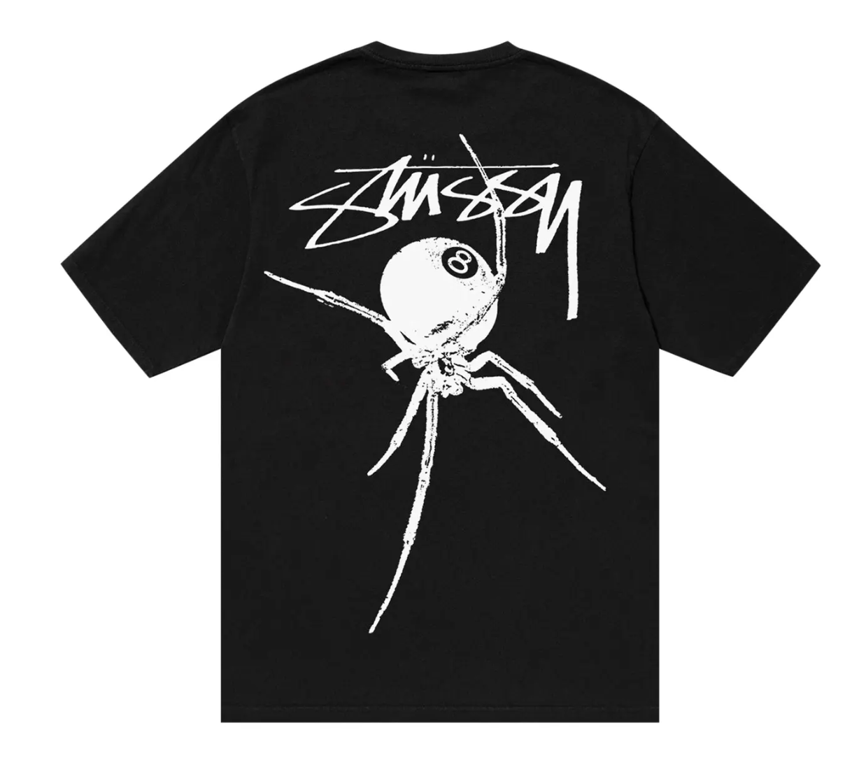 STÜSSY ARACHNID TEE BLACK