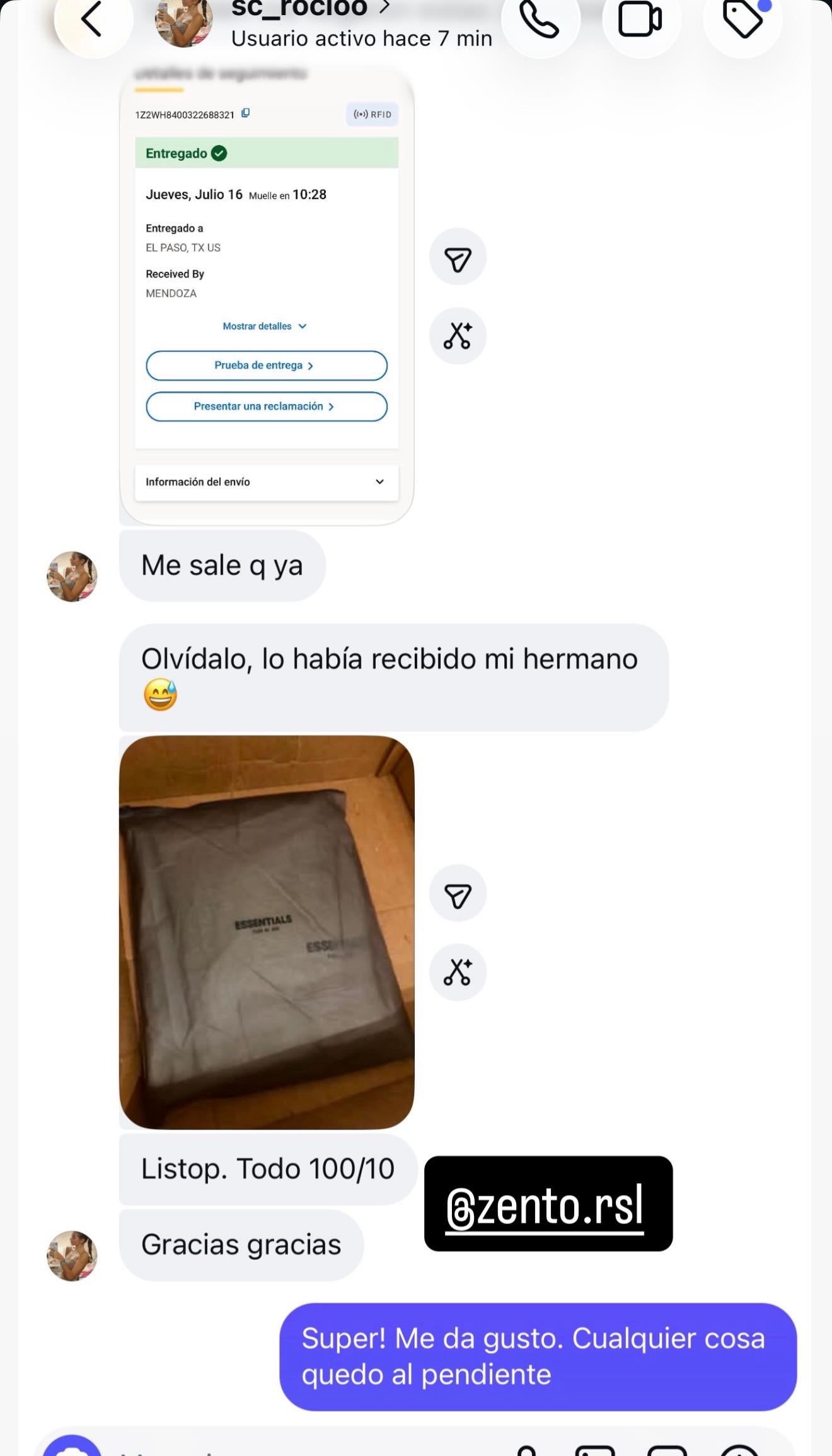 Referencia de cliente Zento